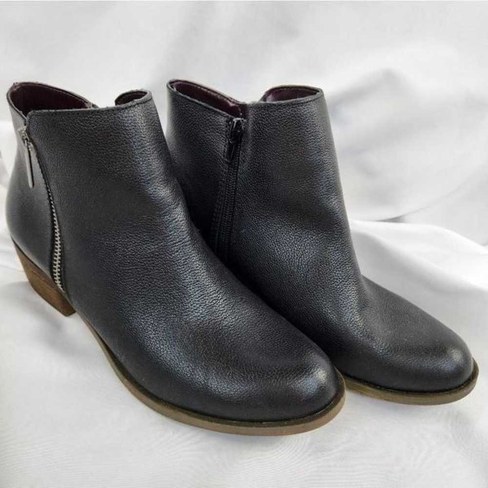 Kensie Black "Ghira" Zippered Ankle Booties Size … - image 1