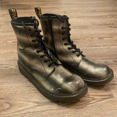 Dr. Martens Women's size 7 Glitter Black and Silv… - image 1