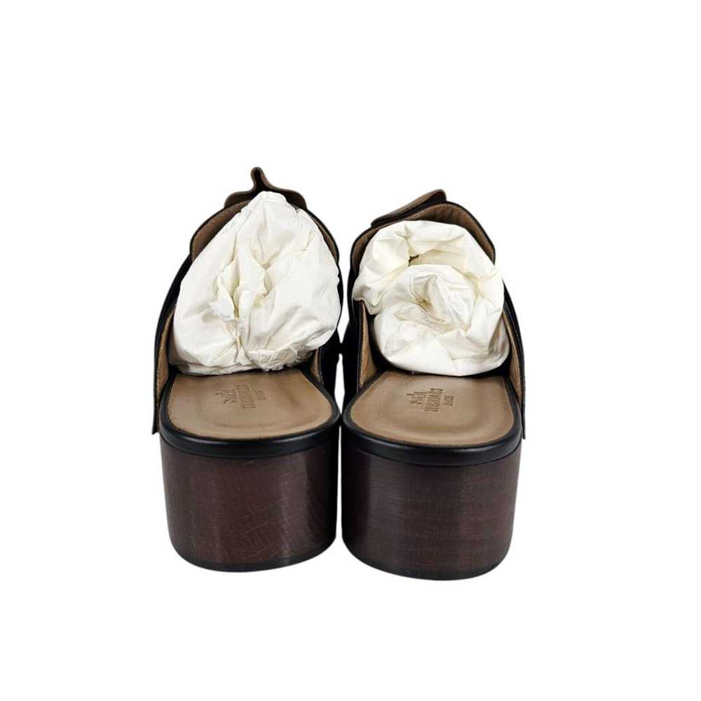 Hermès Carlotta leather mules & clogs - image 5