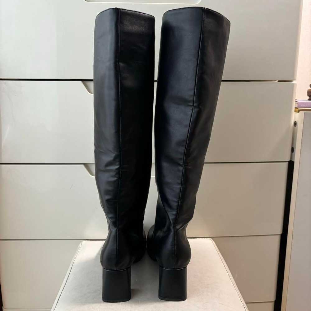 Odette e Odile Black Leather Long Boots Black Gen… - image 3