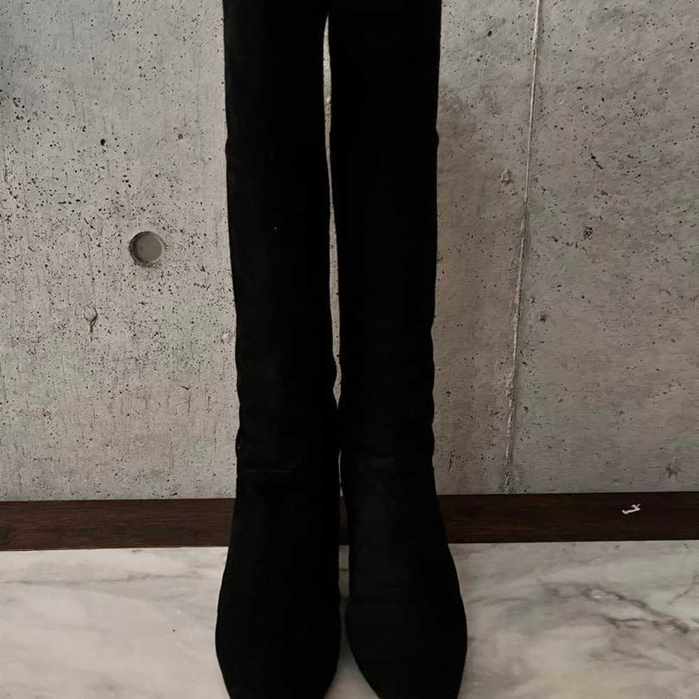 [Price Reduction] Elegance Black Suede Long Boots… - image 1