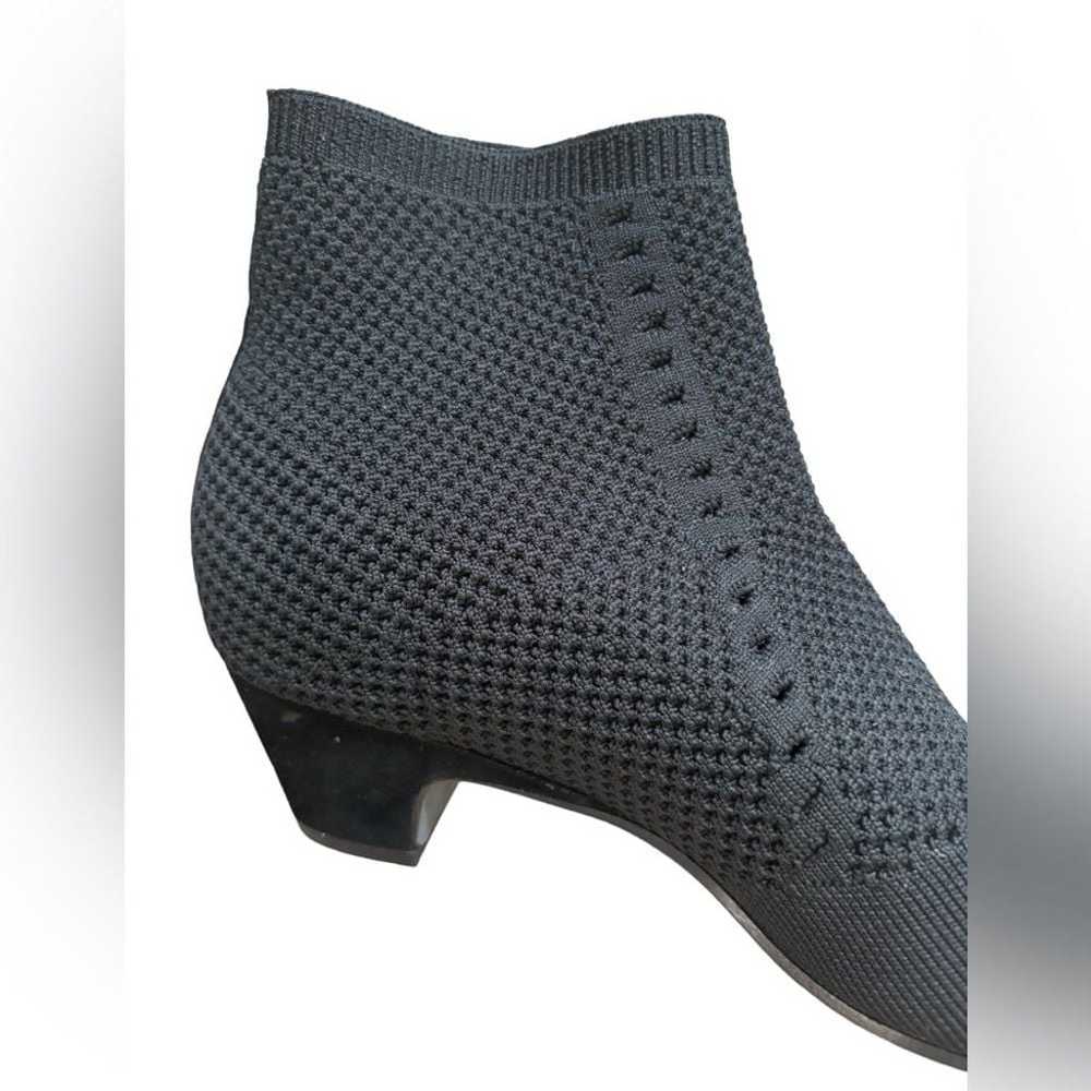 EILEEN FISHER Purl Pull On Booties Black Textured… - image 11