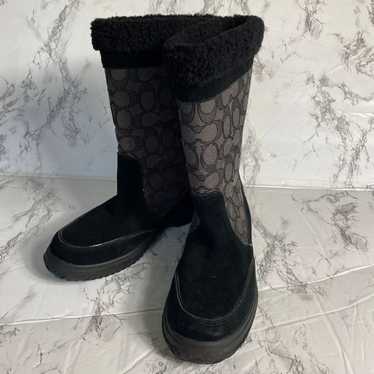 Coach Shermam Shearling Lined Boots