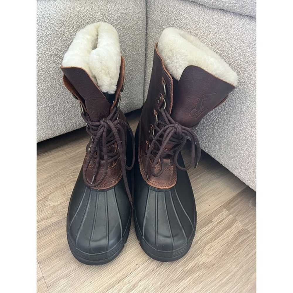 Polo Ralph Lauren Longhirst Leather Duck Boots SZ… - image 3