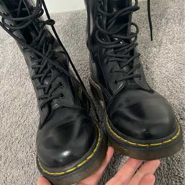 Dr Martens 1914 Smooth Leather Tall Boots Black - image 1