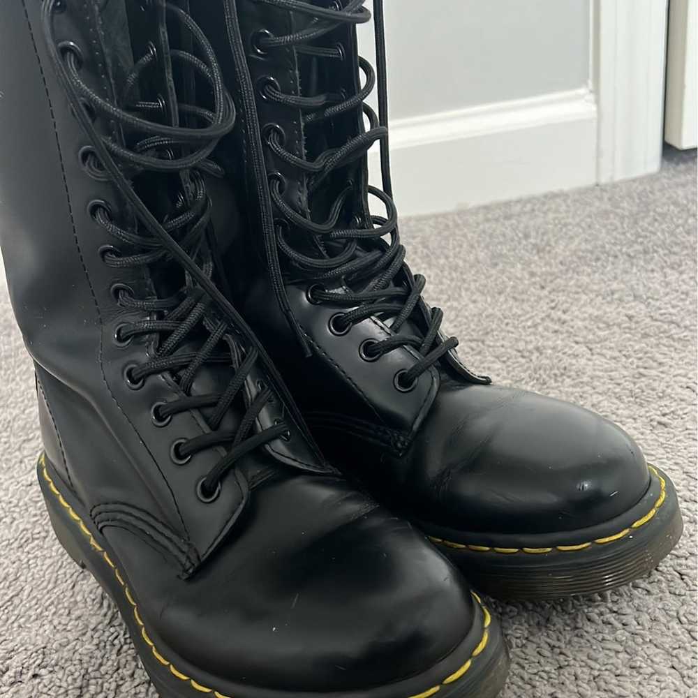 Dr Martens 1914 Smooth Leather Tall Boots Black - image 6