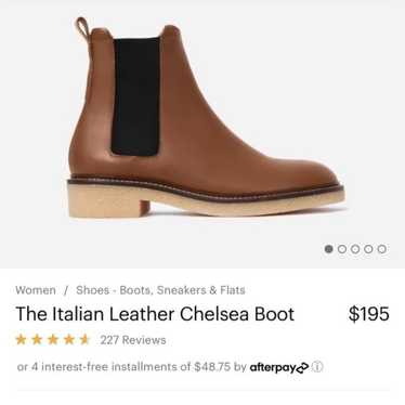 Everlane The Italian Leather Chelsea Boot in tobac