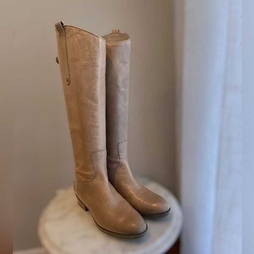 Sam Edelman Grey Penny Riding Boots Size 5.5M - image 2