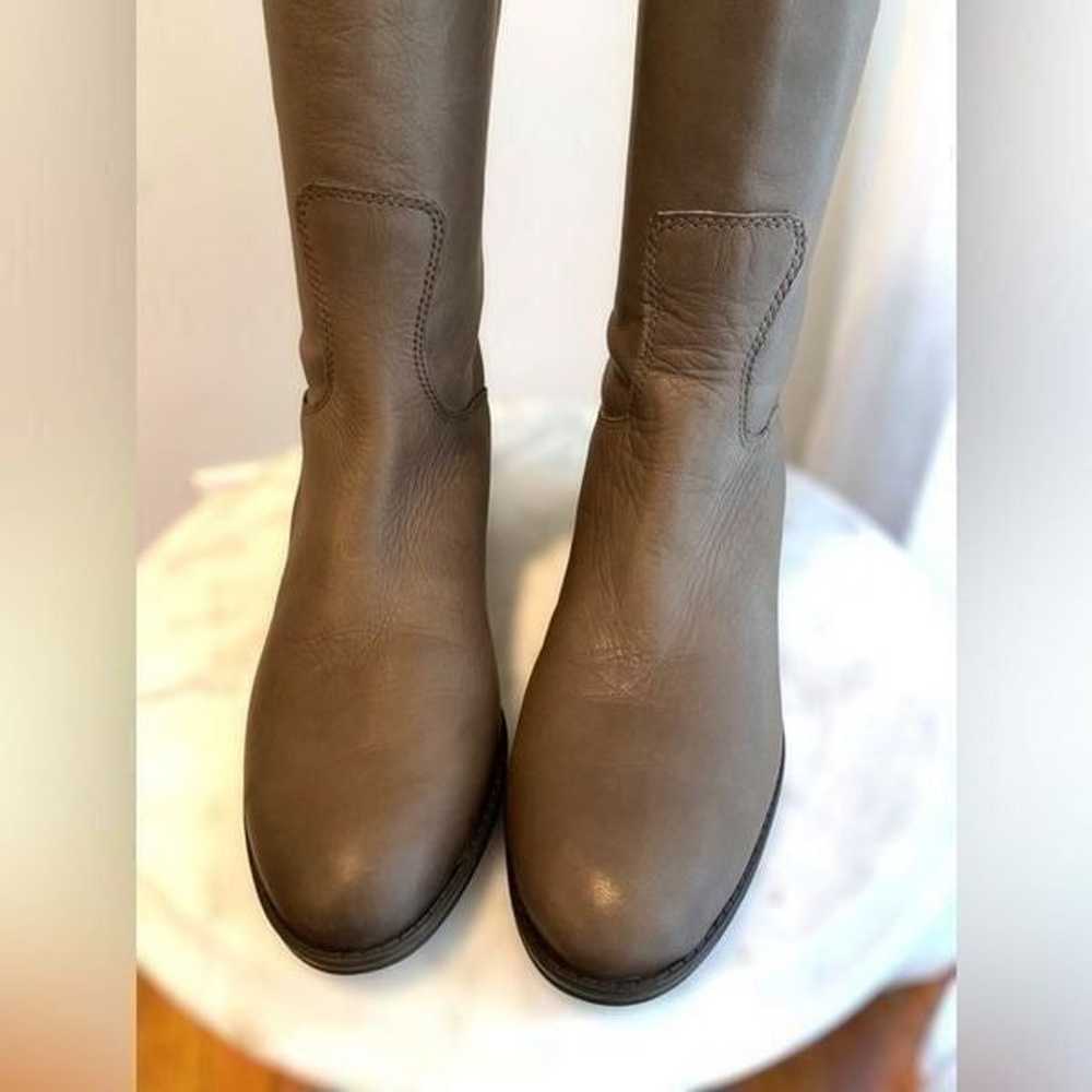 Sam Edelman Grey Penny Riding Boots Size 5.5M - image 3