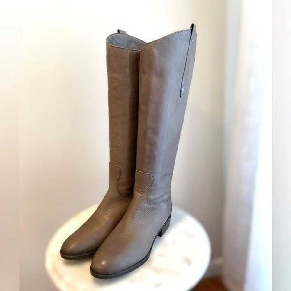 Sam Edelman Grey Penny Riding Boots Size 5.5M - image 4