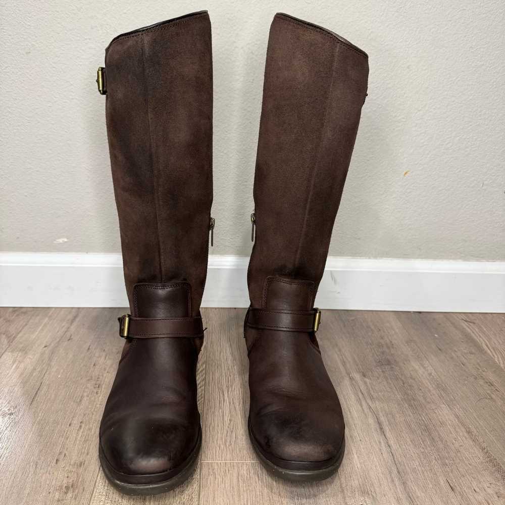 UGG Thomsen Brown Leather Winter Riding Boots 8.5… - image 5