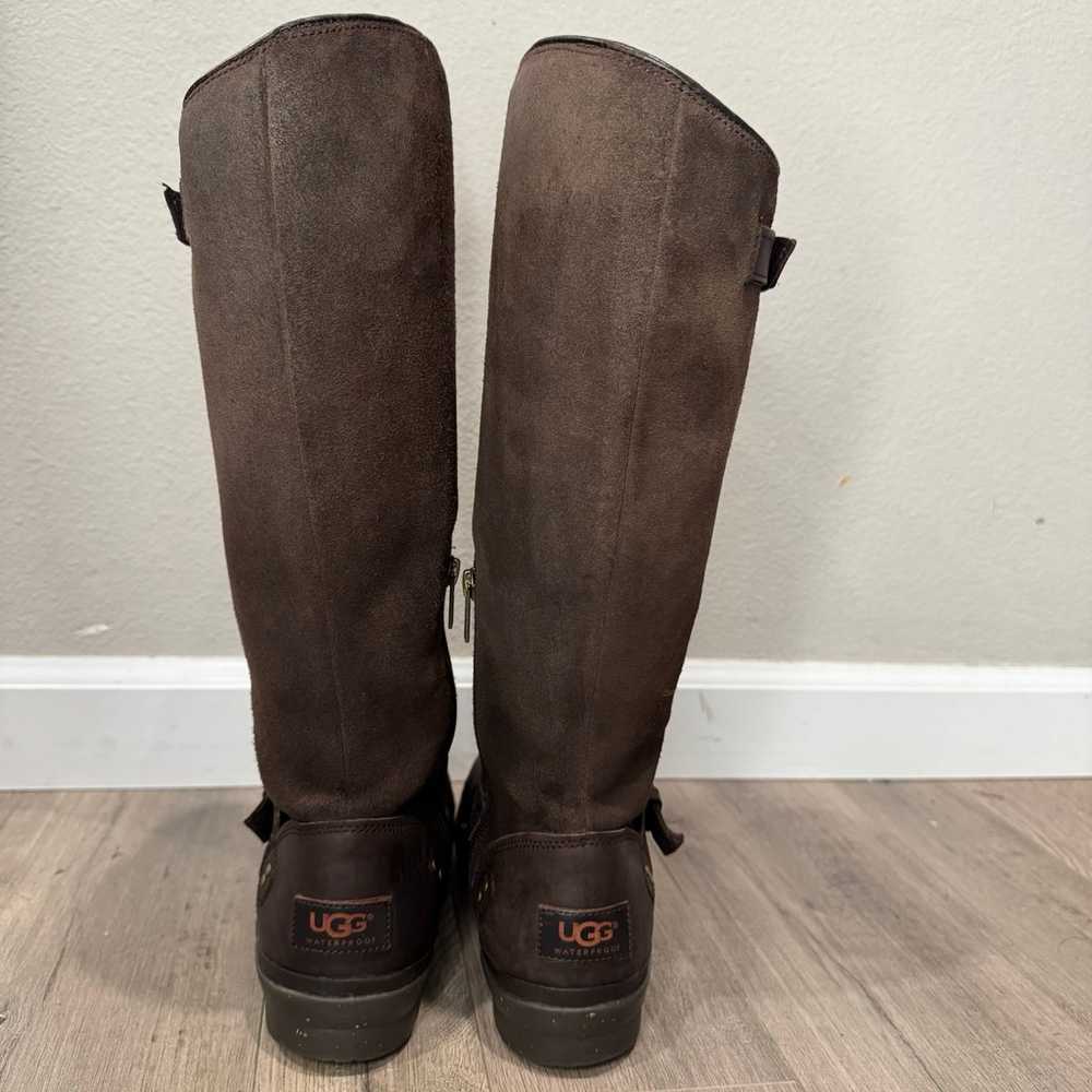 UGG Thomsen Brown Leather Winter Riding Boots 8.5… - image 6