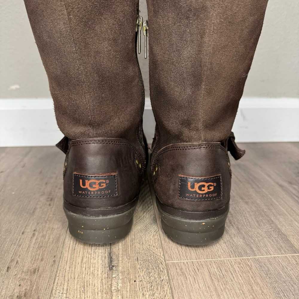 UGG Thomsen Brown Leather Winter Riding Boots 8.5… - image 7