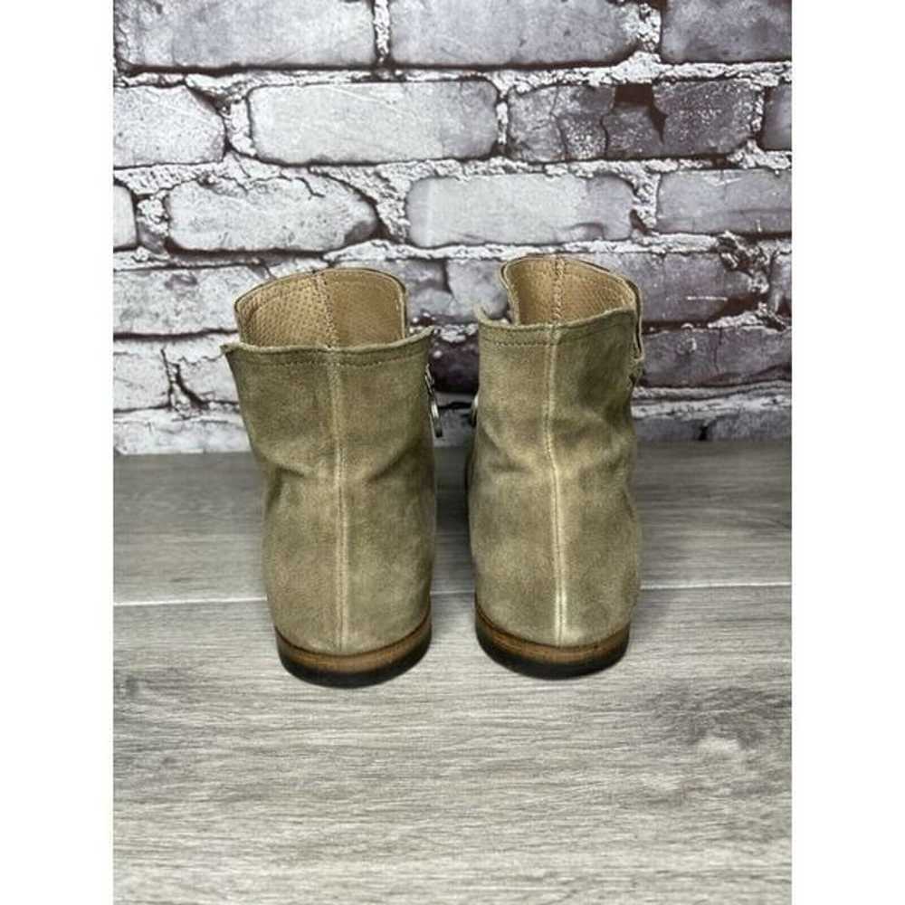 Fiorentini + Baker Goodyear Taupe Suede Side Zip … - image 6