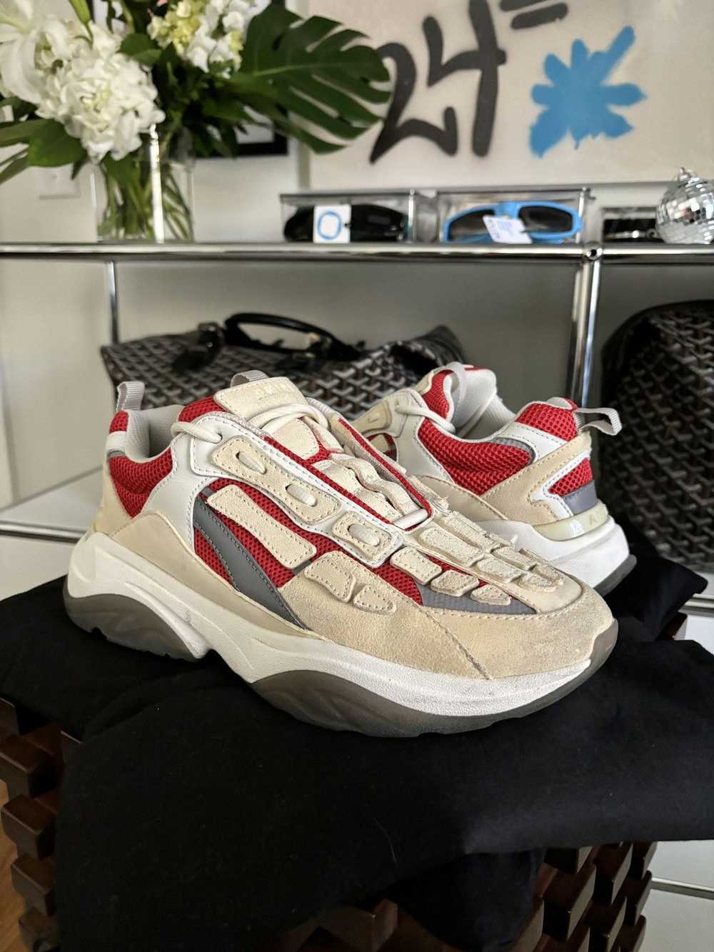 Amiri AMIRI BONES RUNNER SNEAKER - image 3