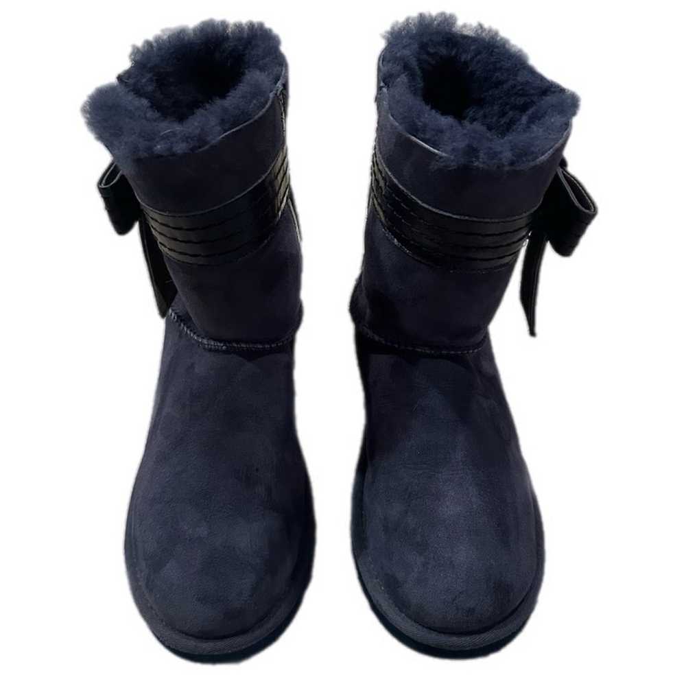 Women's UGG "Josette" Midnight Blue sz 7, leather… - image 6