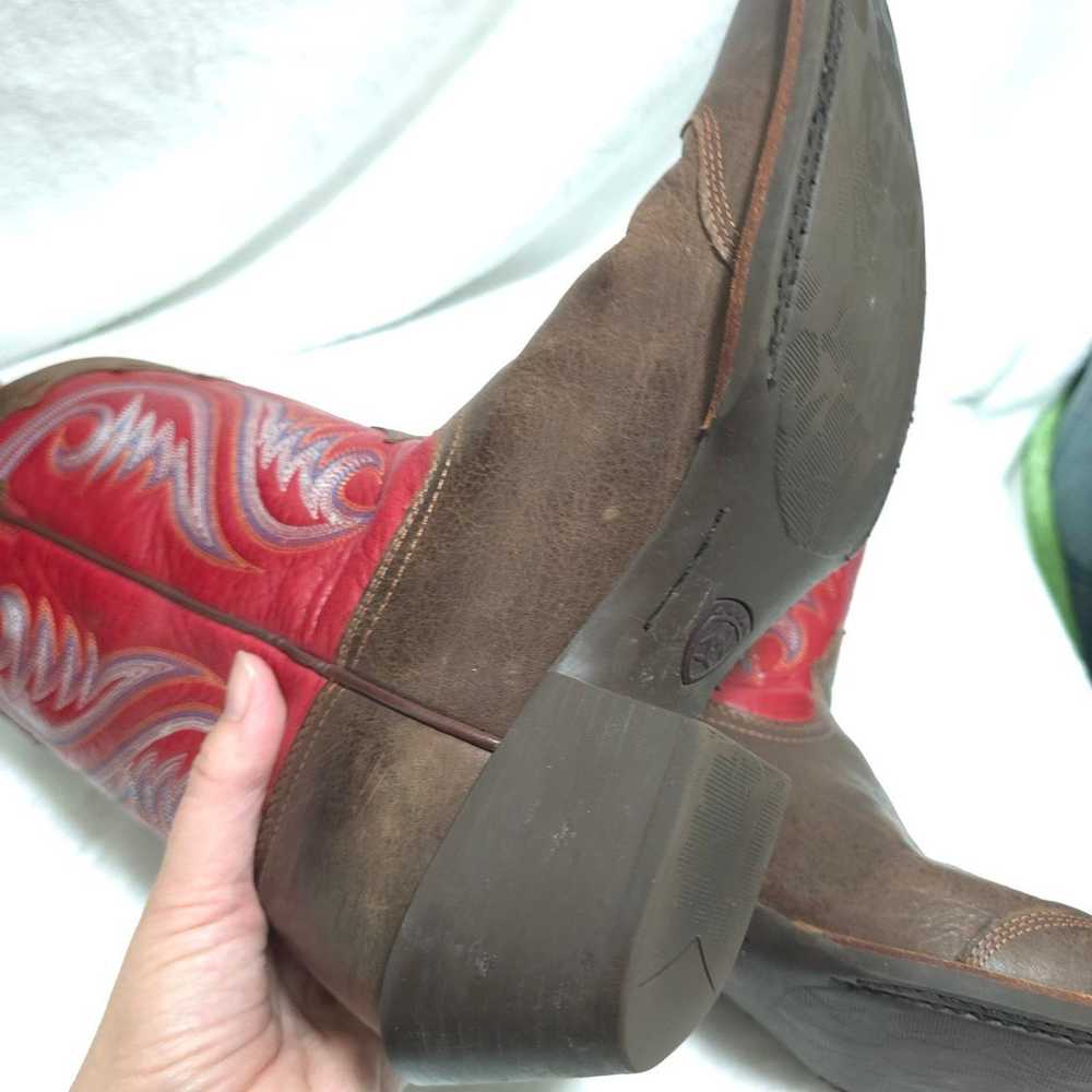 Ariat Legend Wing Tip Western Cowboy Boots size 10 - image 10