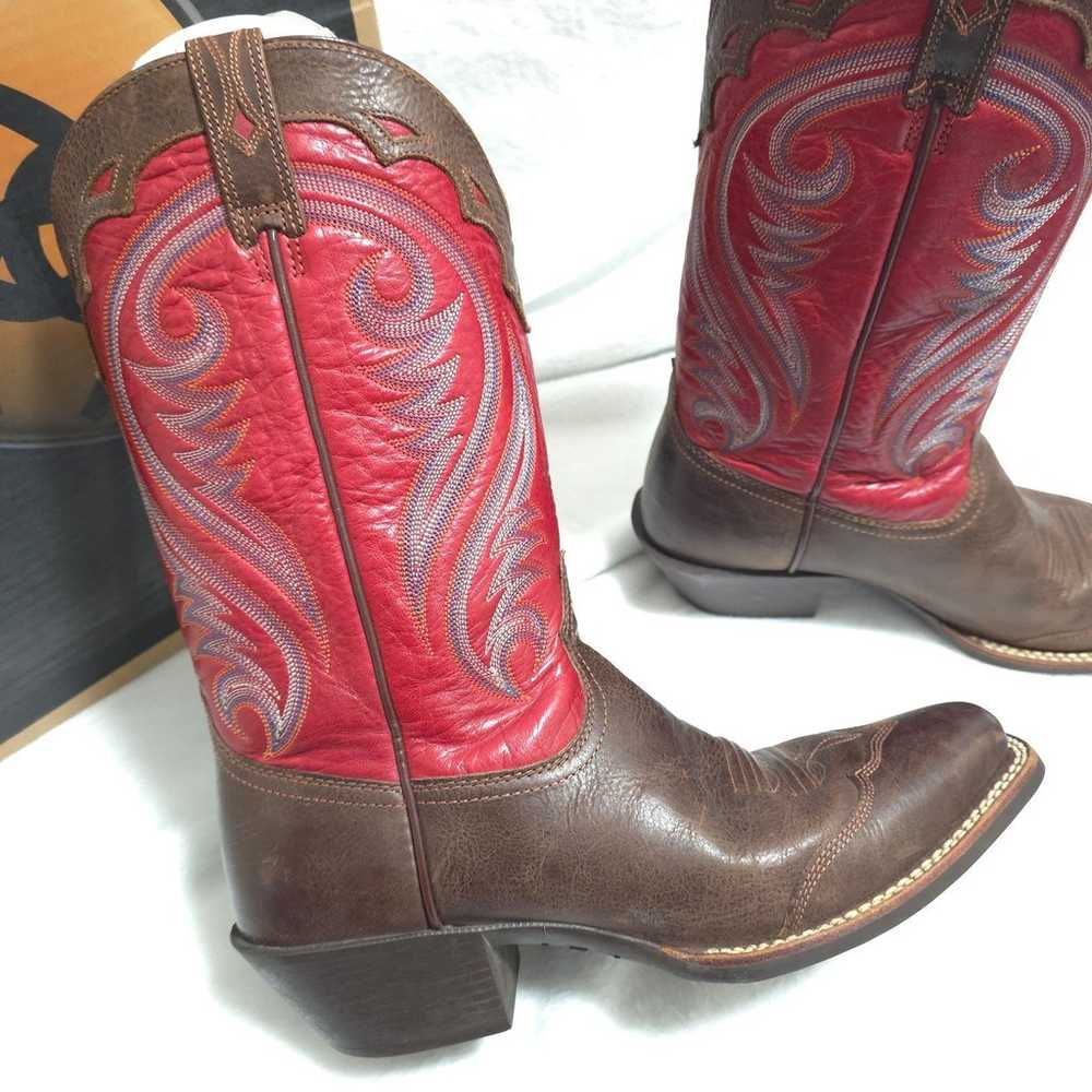 Ariat Legend Wing Tip Western Cowboy Boots size 10 - image 2