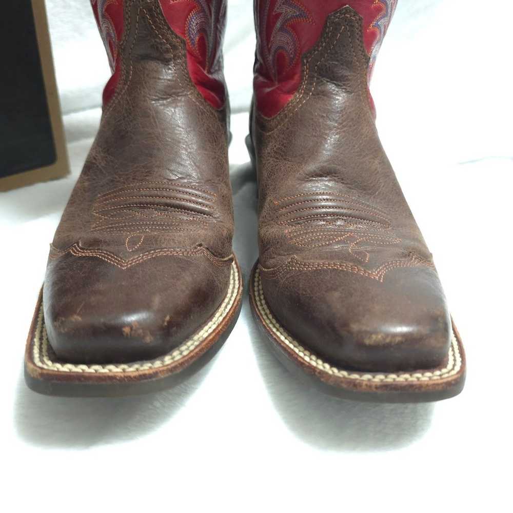 Ariat Legend Wing Tip Western Cowboy Boots size 10 - image 5