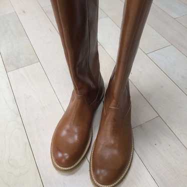 Bonpoint tall leather brown boots