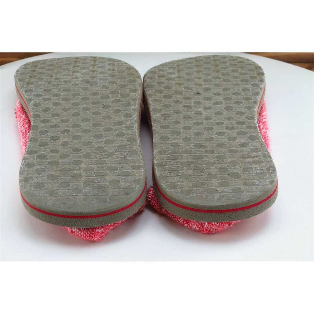 Sanuk Women Sz 4 M Pink Flat Fabric Shoes - image 6