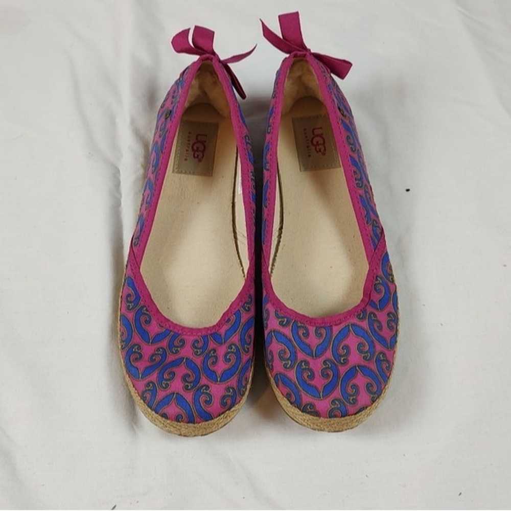 UGG Indah Marrakech Pink Blue Espadrille Flats US… - image 2