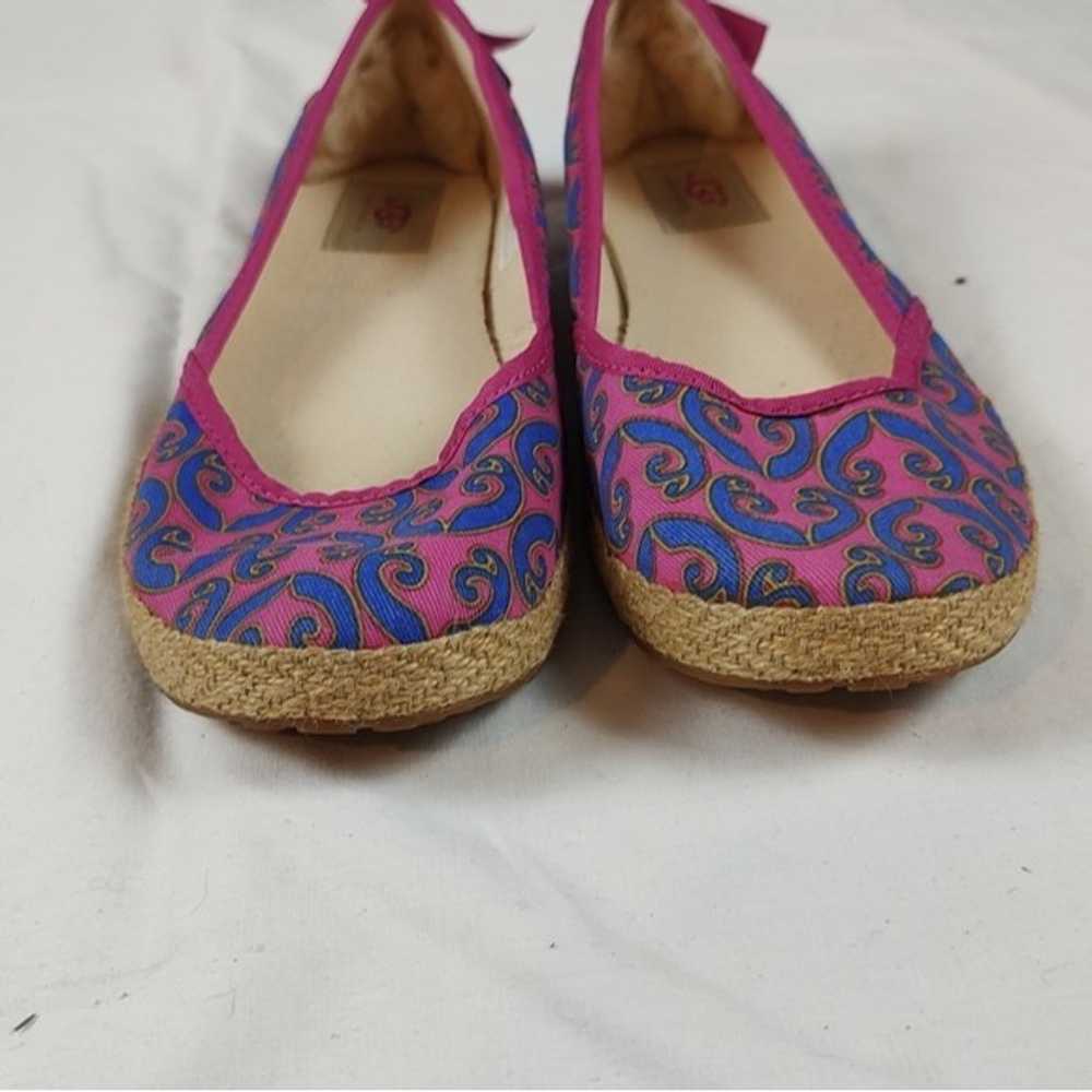 UGG Indah Marrakech Pink Blue Espadrille Flats US… - image 3