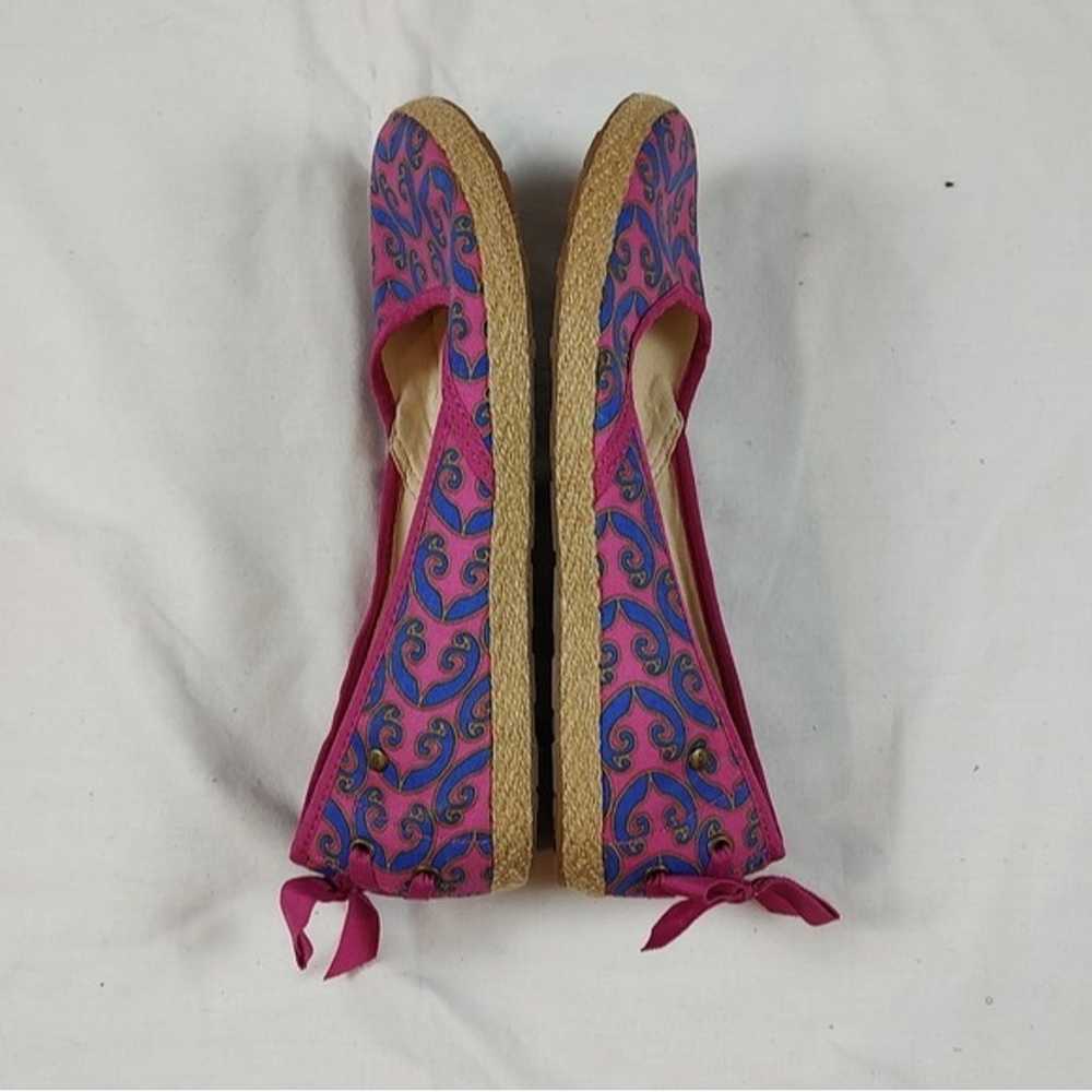 UGG Indah Marrakech Pink Blue Espadrille Flats US… - image 5