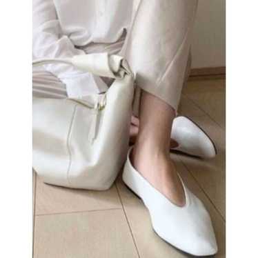 Zara Ecru Womens Soft Off White Leather around Toe Ballet Slip On Flats store Size 40