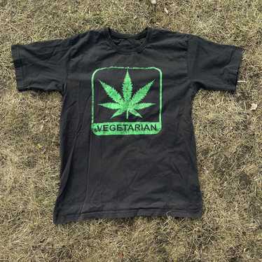 Band Tees × Gildan × Vintage Vintage 90s Weed Ras… - image 1