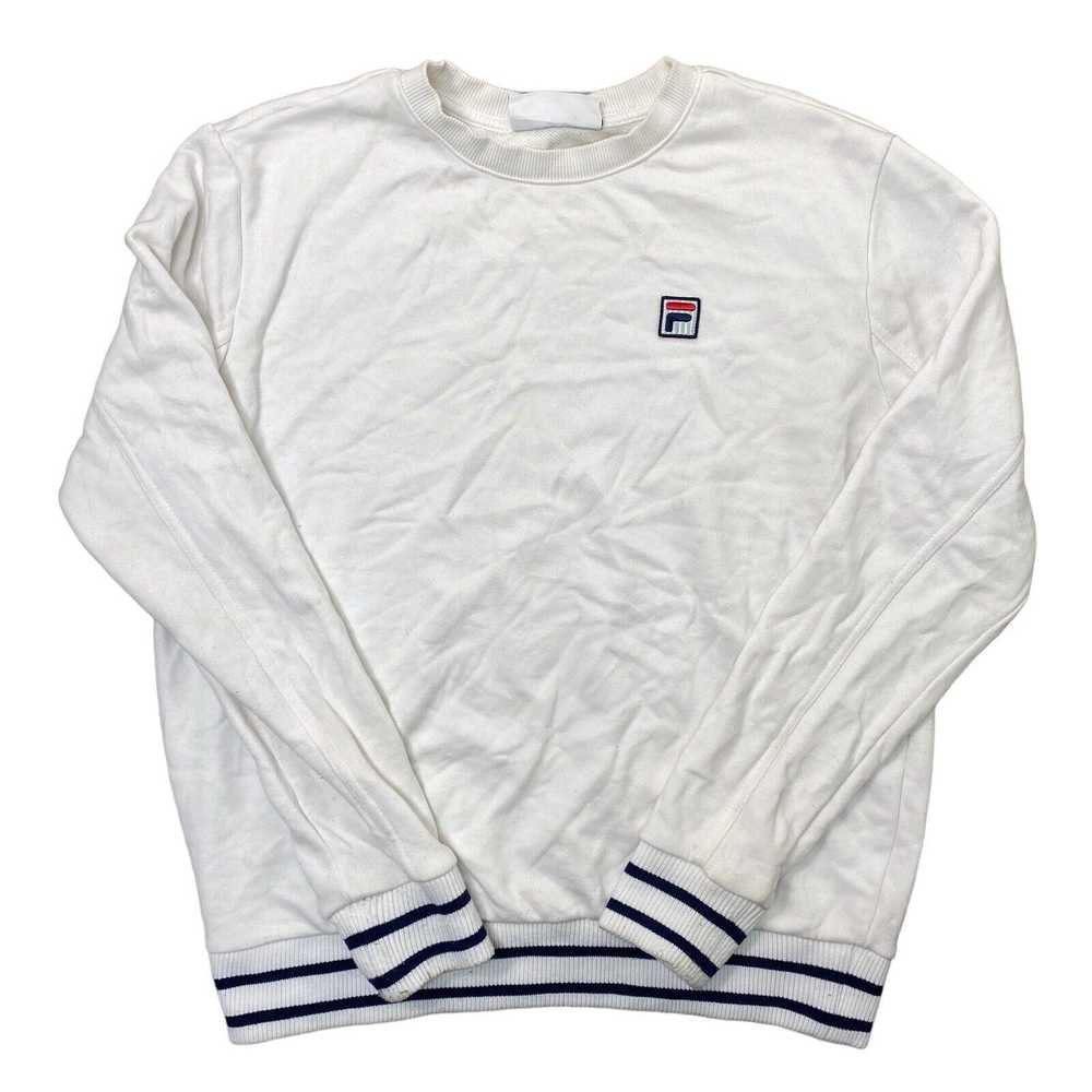 Fila White Sweatshirt Crew Neck Jumper Mens Medium - image 1