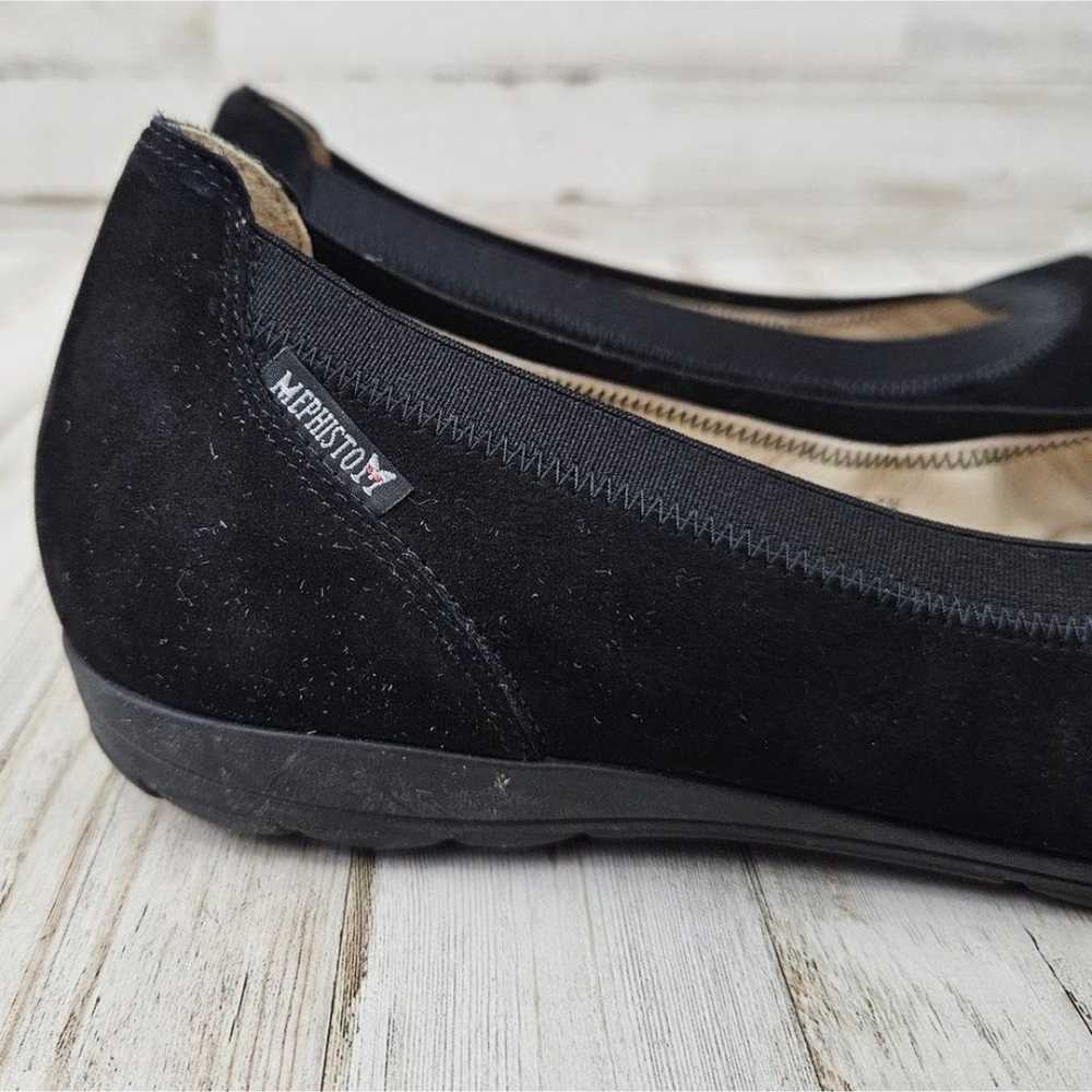 Mephisto Elettra Black Suede Leather Flats with S… - image 4