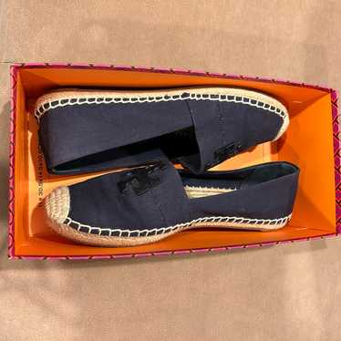 Tory Burch navy espadrilles