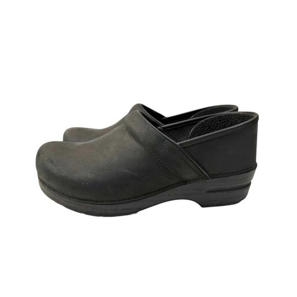 Dansko Professional Platform Clogs 9.5 Black Leat… - image 1