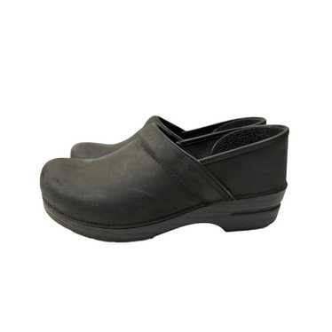 Dansko Professional Platform Clogs 9.5 Black Leat… - image 1