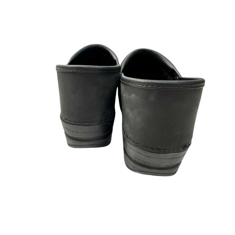 Dansko Professional Platform Clogs 9.5 Black Leat… - image 5