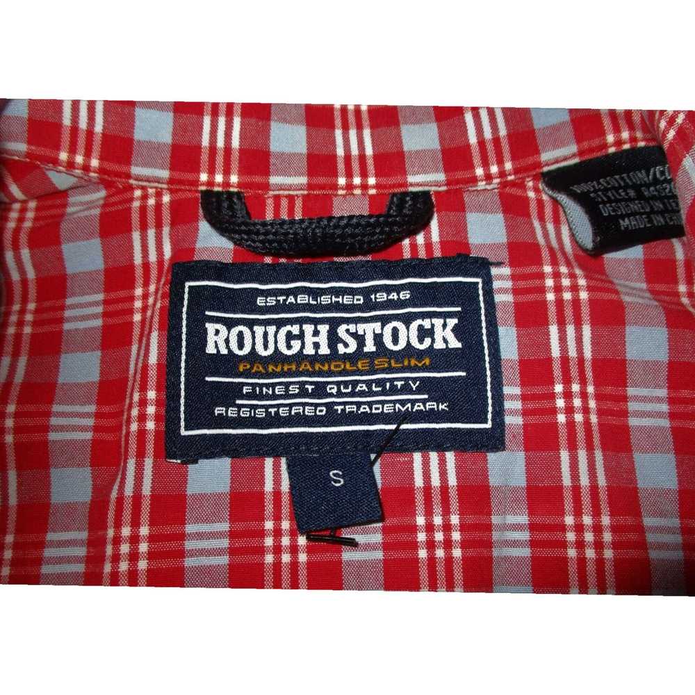 Vintage Authentic Rough Stock Red Plaid BlueSnap … - image 5