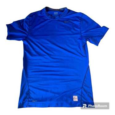 Nike Nike Pro Men's Small Blue Fit Shirt - image 1