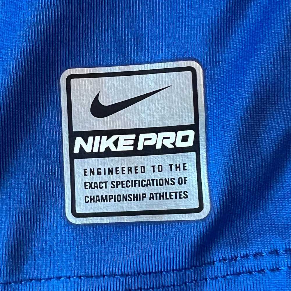 Nike Nike Pro Men's Small Blue Fit Shirt - image 4