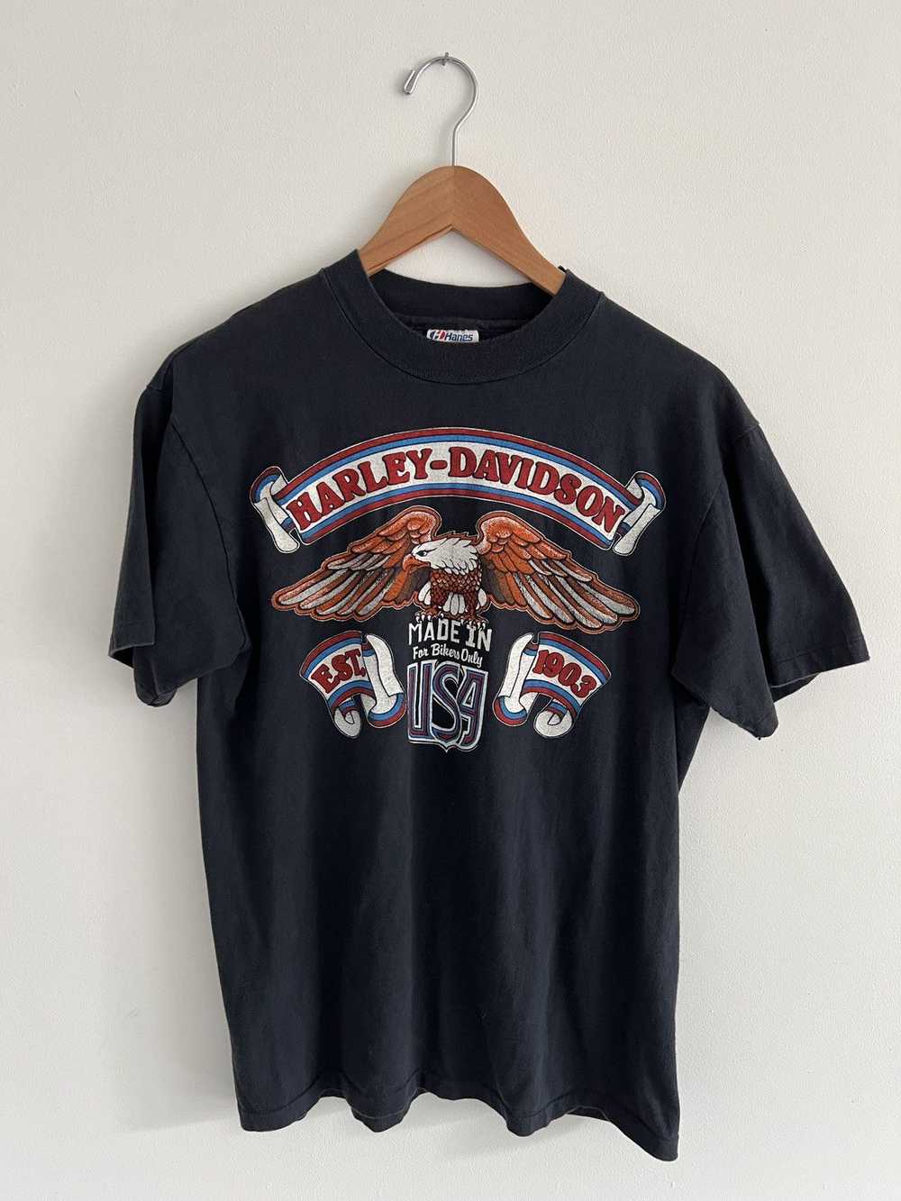 Harley Davidson × Vintage Vintage 1980s Harley Da… - image 1