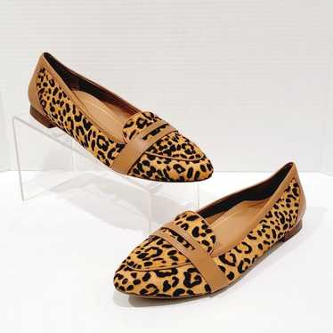 Vionic Leopard Print Savannah Pointed Ballet Flats