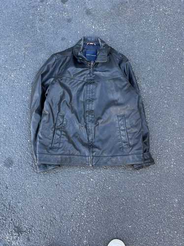 Leather Jacket × Tommy Hilfiger × Vintage vintage 