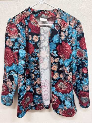 Other × Vintage Vintage Womens Floral 1980s Blazer