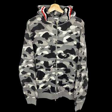 Bape OG NFS Exclusive Ultimate Snow Camo Shark Hoo