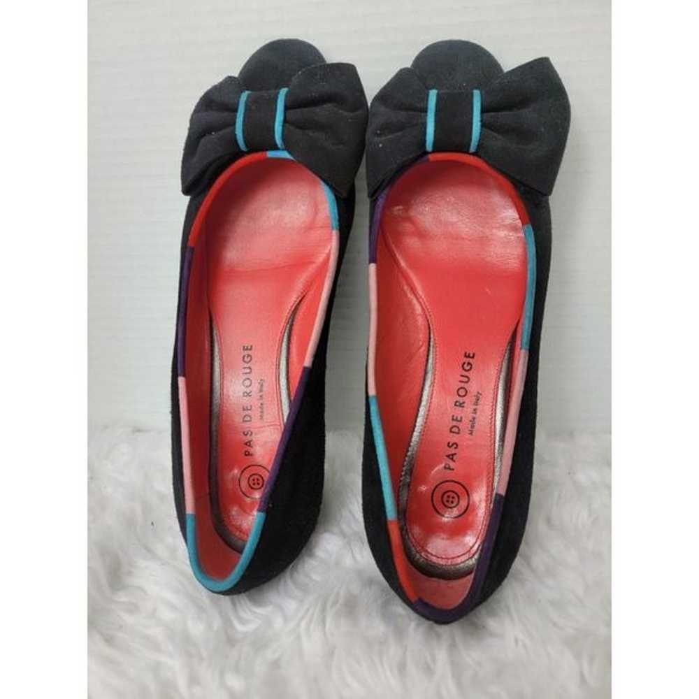 Pas De Rouge Womens Ballet Flats Size 6.5 Black S… - image 8