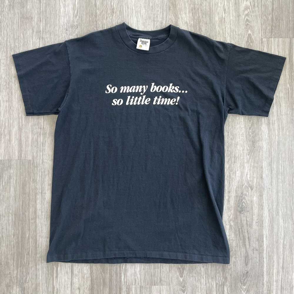 Vintage So Many Books… So Little Time Vintage Tee - image 1