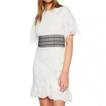 Other Bardot Reese White Lace Short Sleeve Mini Dr