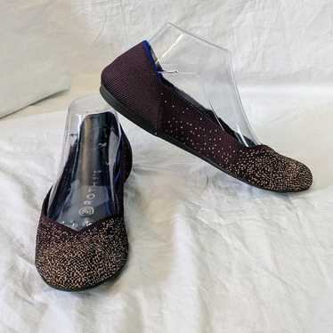 Rothy's Metallic Eggplant Shoes Size 8.5 - image 1