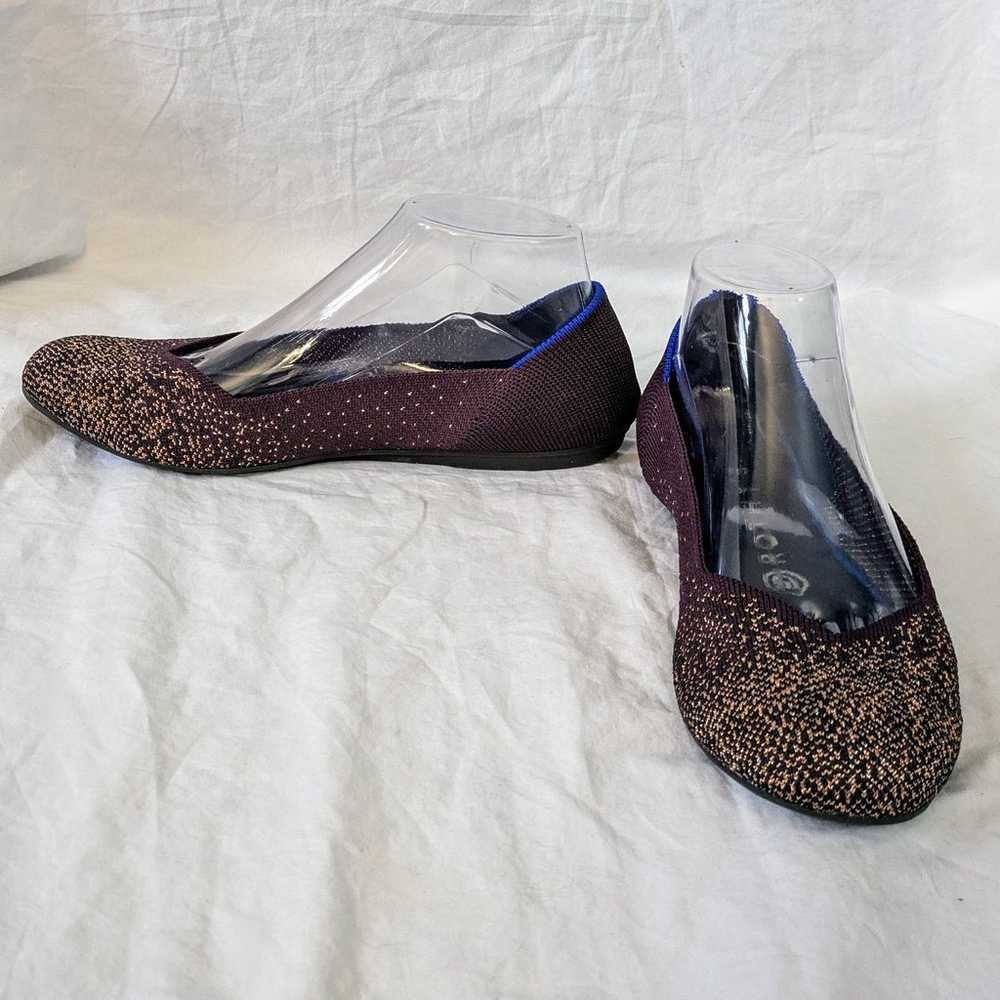 Rothy's Metallic Eggplant Shoes Size 8.5 - image 4