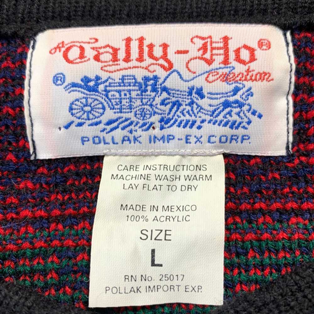 Vintage Stylish Women's Large Tally Ho Knit Top i… - image 3